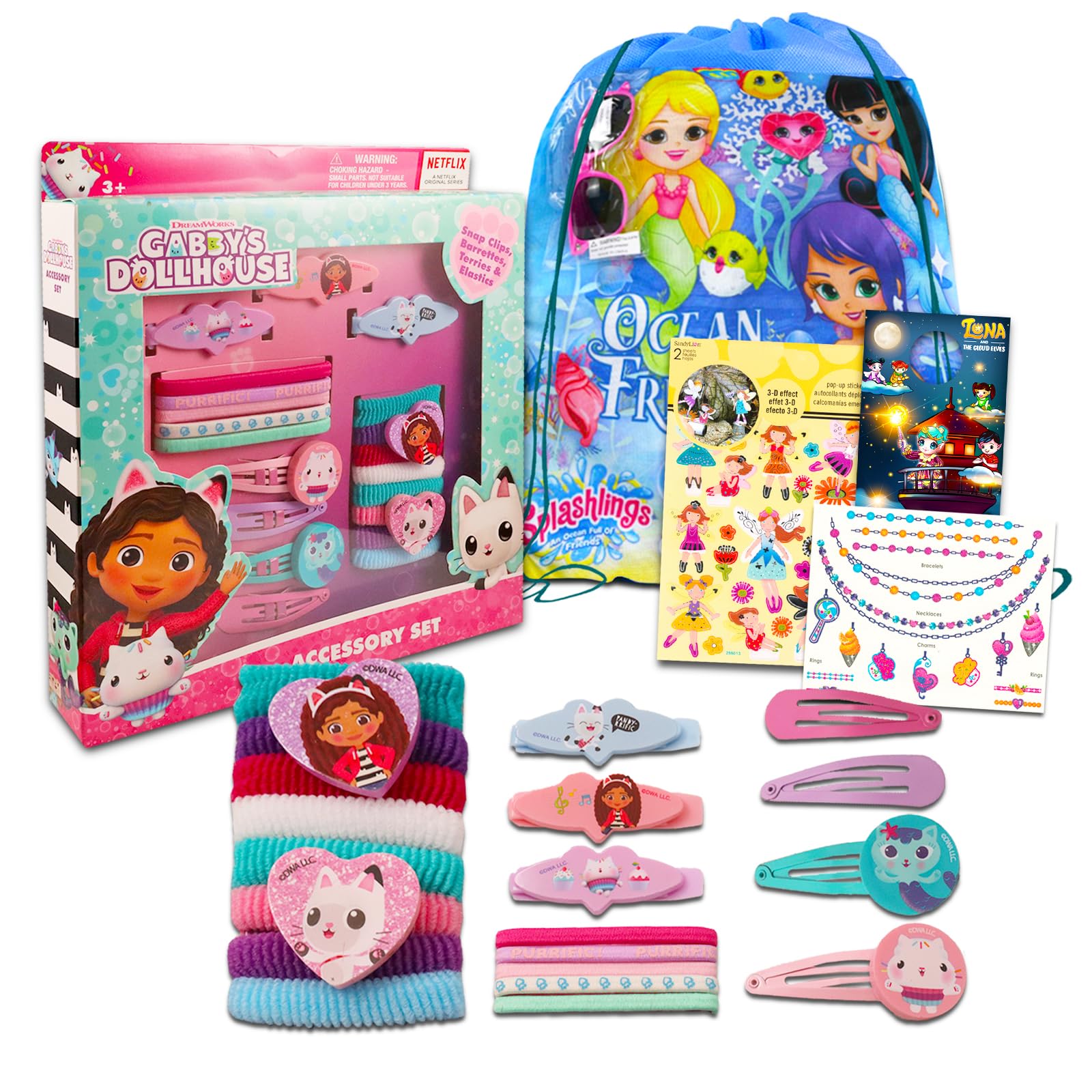 Caja De Accesorios Dreamworks Gabby's Dollhouse - Pinzas Para El Pelo Para Niñas - Venta Internacional.