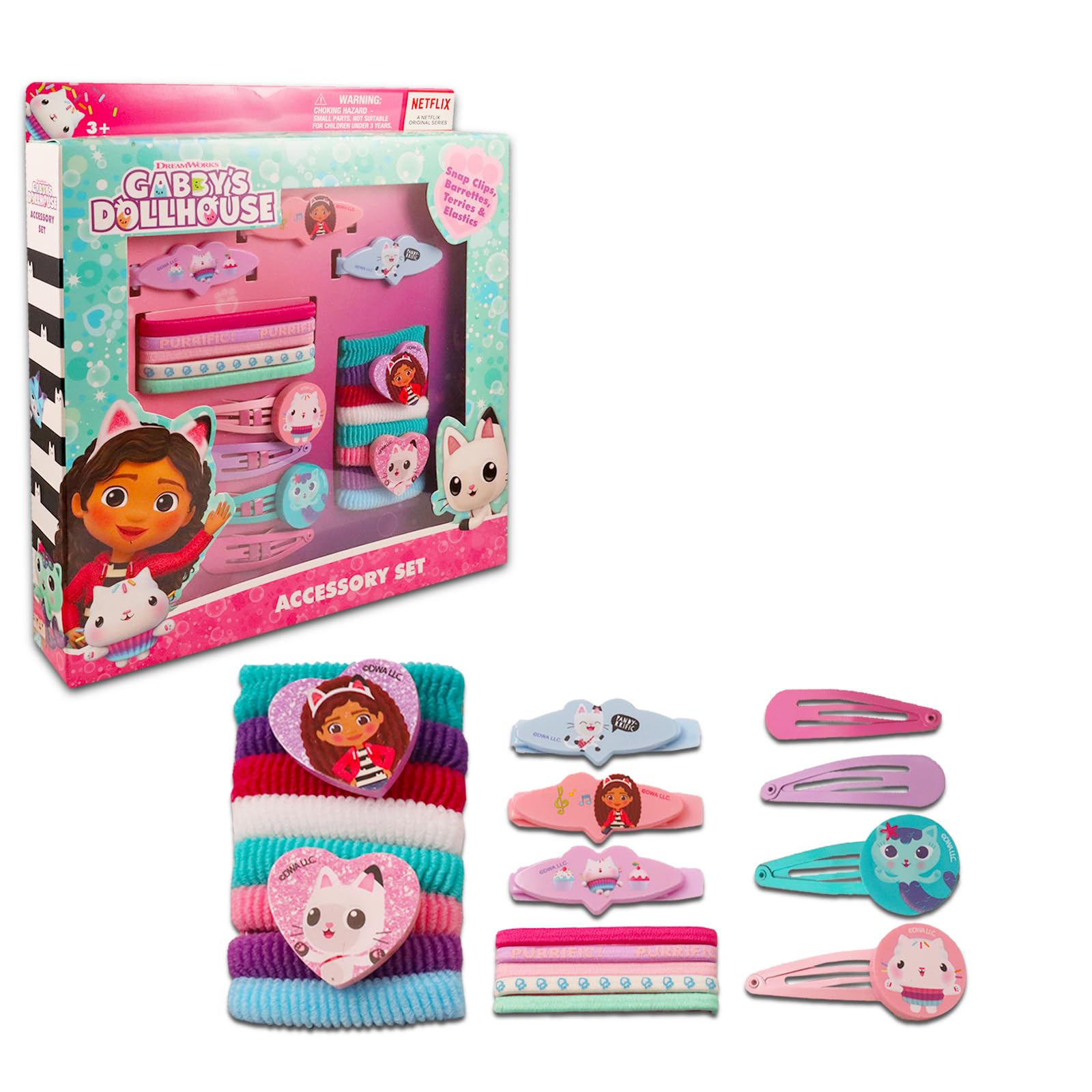 Foto 2 | Caja De Accesorios Dreamworks Gabby's Dollhouse - Pinzas Para El Pelo Para Niñas - Venta Internacional.