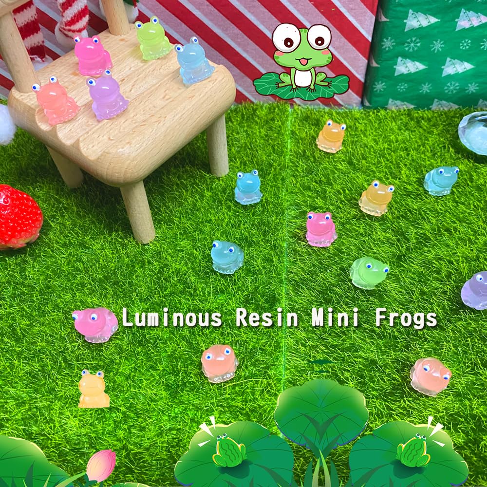 Foto 5 | Minifiguras En Miniatura Aweelon Luminous Resine Mini-frogs X120 - Venta Internacional.