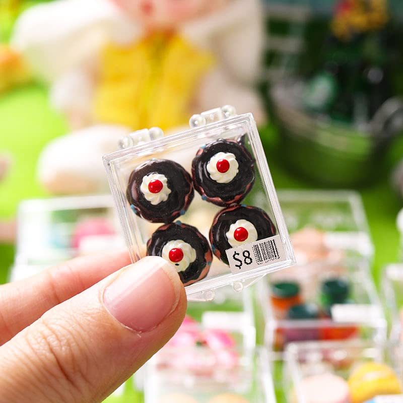 Foto 2 | Kit De Comida En Miniatura Hiawbon A Escala 1:12 Con Caja De Almacenamiento (9 Juegos) - Venta Internacional.