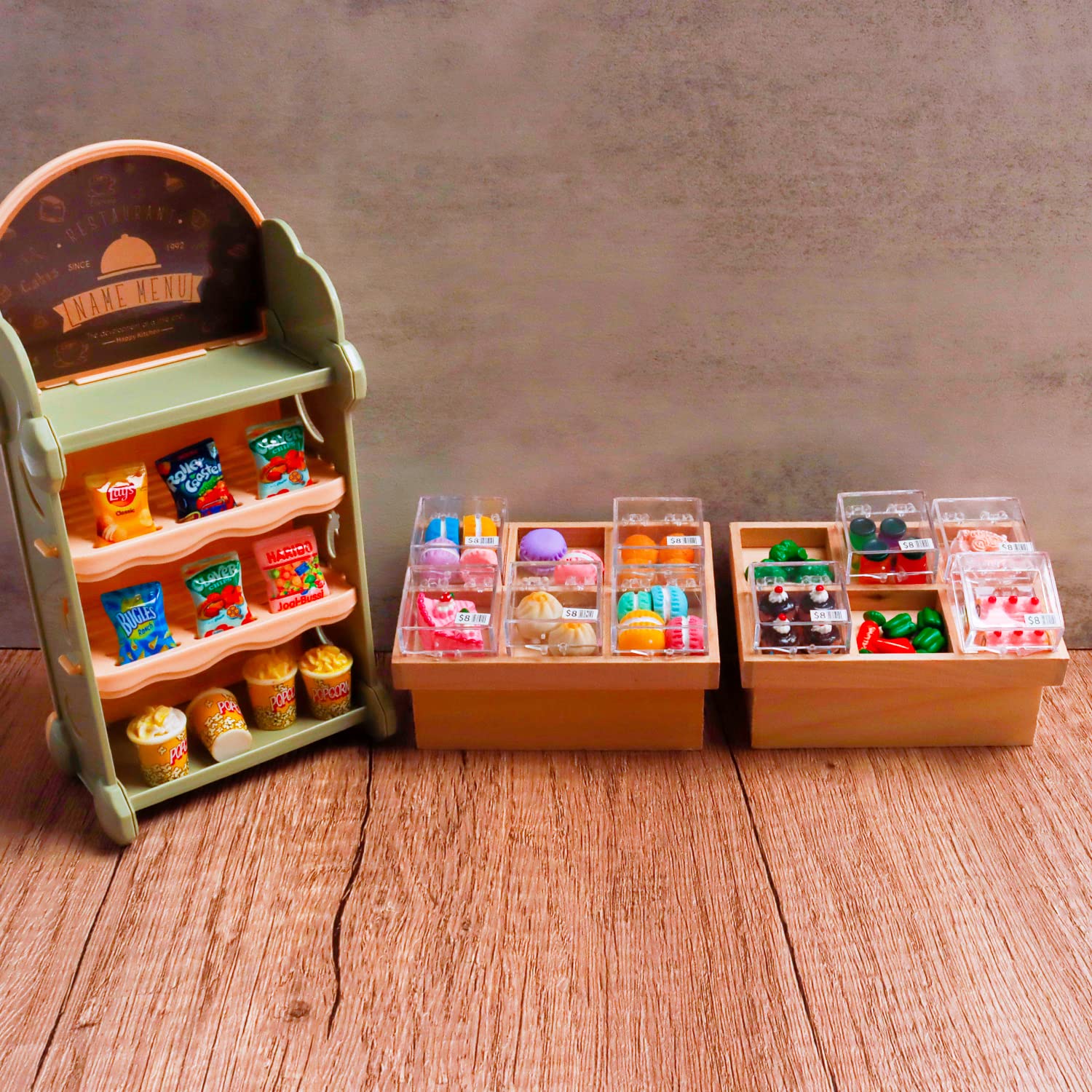 Foto 8 pulgar | Kit De Comida En Miniatura Hiawbon A Escala 1:12 Con Caja De Almacenamiento (9 Juegos) - Venta Internacional.