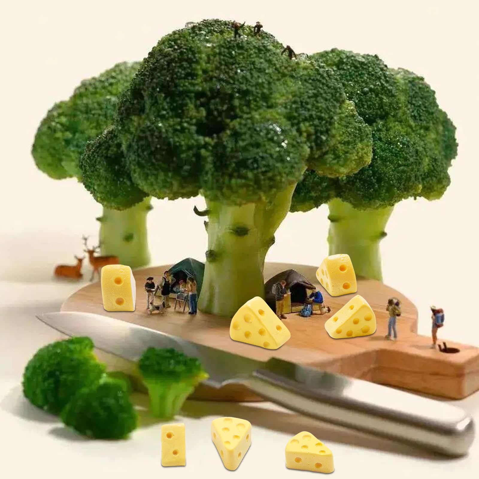 Foto 7 pulgar | Figuras De Comida De Cocina En Miniatura Hiawbon Cheese X30 - Venta Internacional.