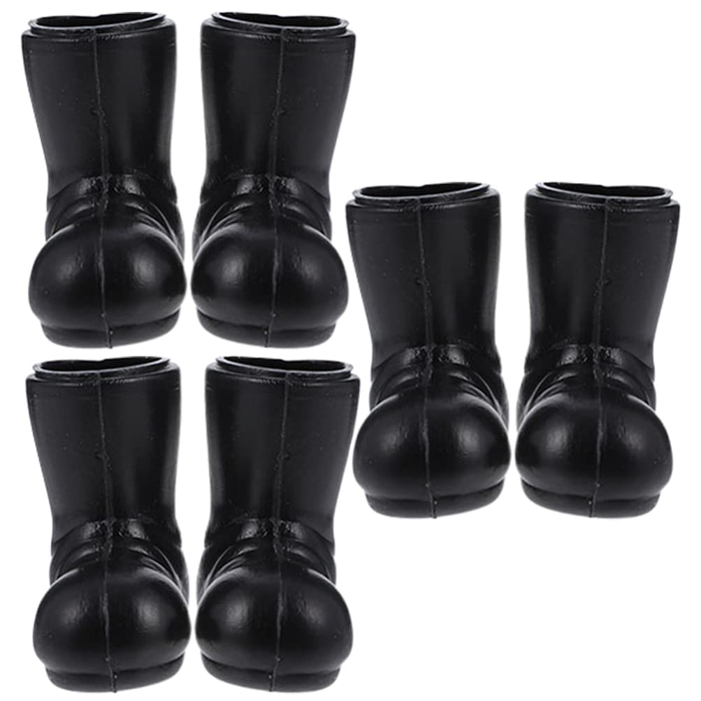 Botas De Papá Noel En Miniatura Toyandona Negras, 3 Pares, Para Manualidades - Venta Internacional.