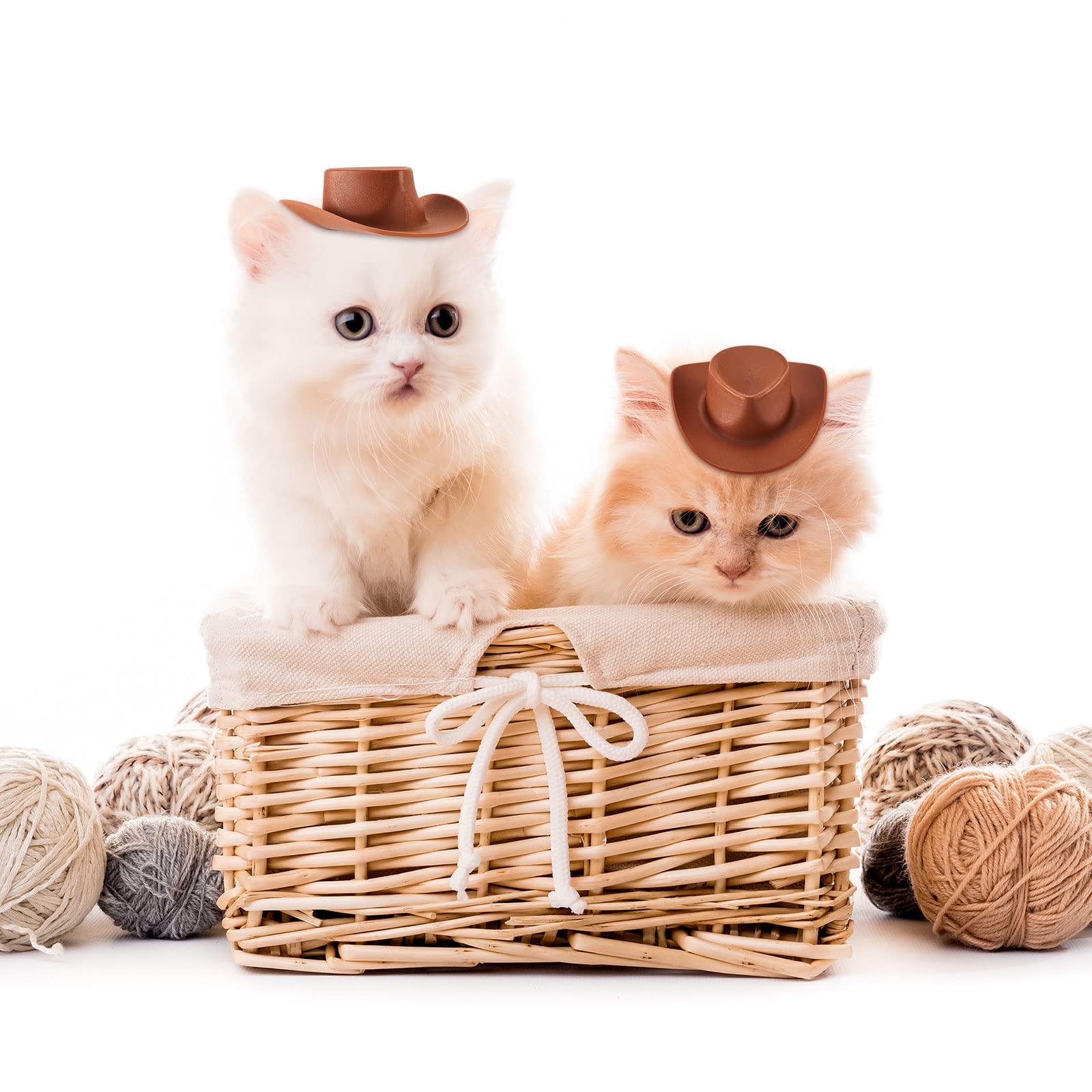 Foto 3 | Minisombrero De Vaquero Zhanmai Para Manualidades, 40 Piezas, Plástico Marrón - Venta Internacional.