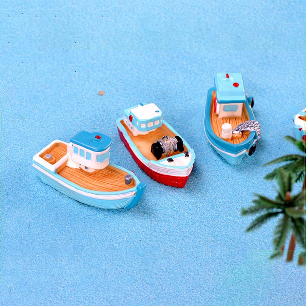 Foto 4 pulgar | Casa De Muñecas En Miniatura, Barco De Pesca Modelo Nuobesty, 4 Unidades - Venta Internacional.