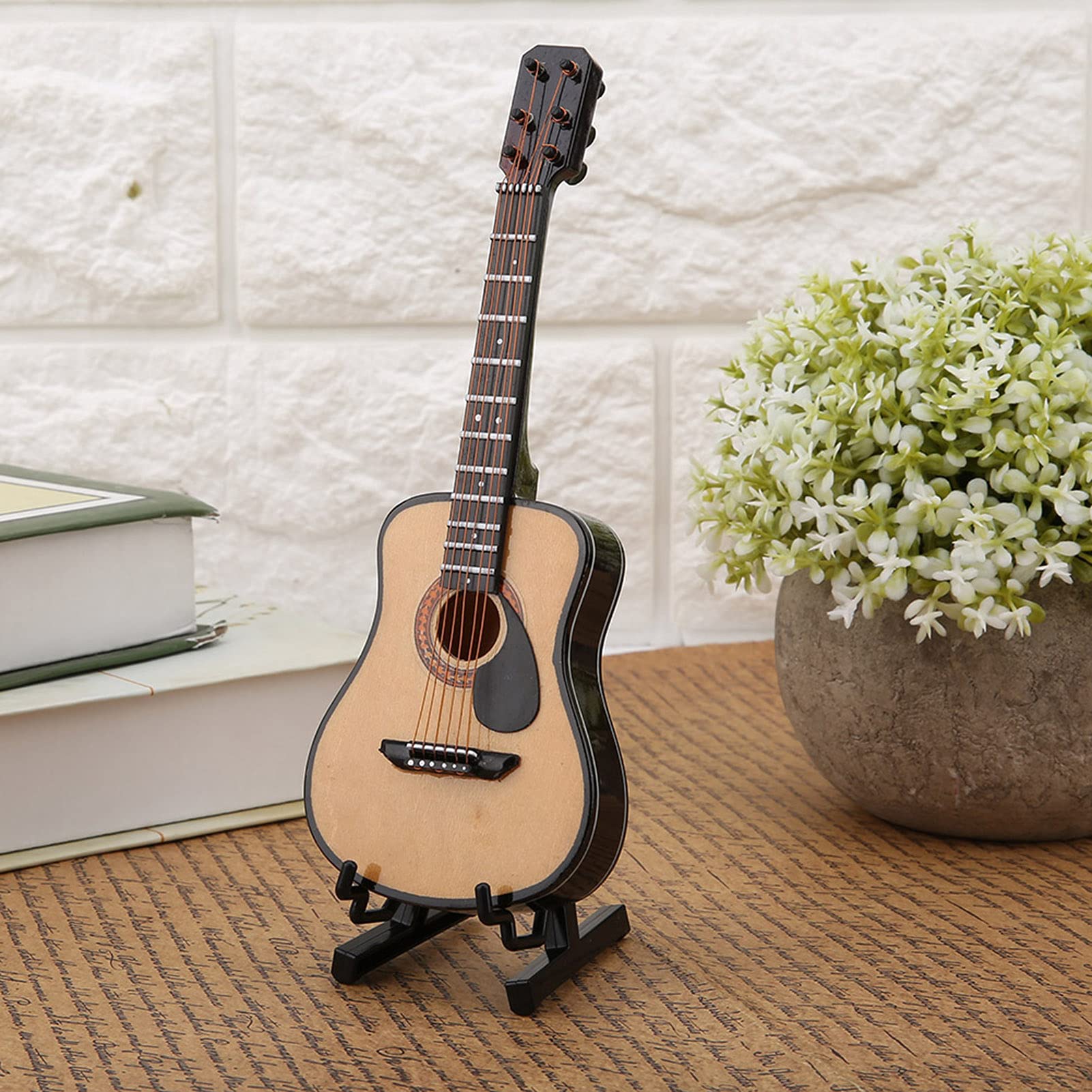 Foto 5 pulgar | Guitarra Miniatura Modelo Estink Con Soporte Y Caja De Almacenamiento - Venta Internacional.