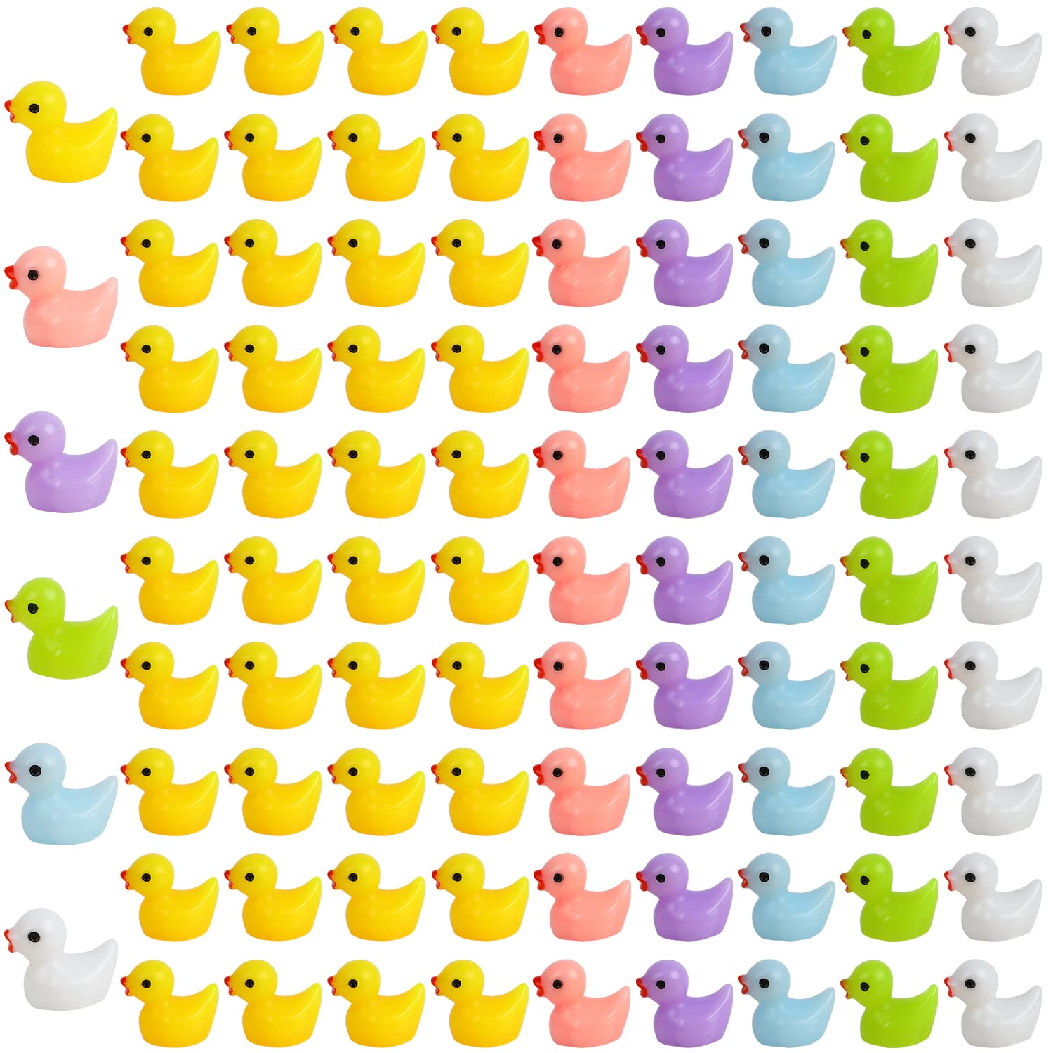 Foto 1 | Minifiguras En Miniatura De Pato De Resina Ccinee, 150 Unidades, Para Decoración - Venta Internacional.