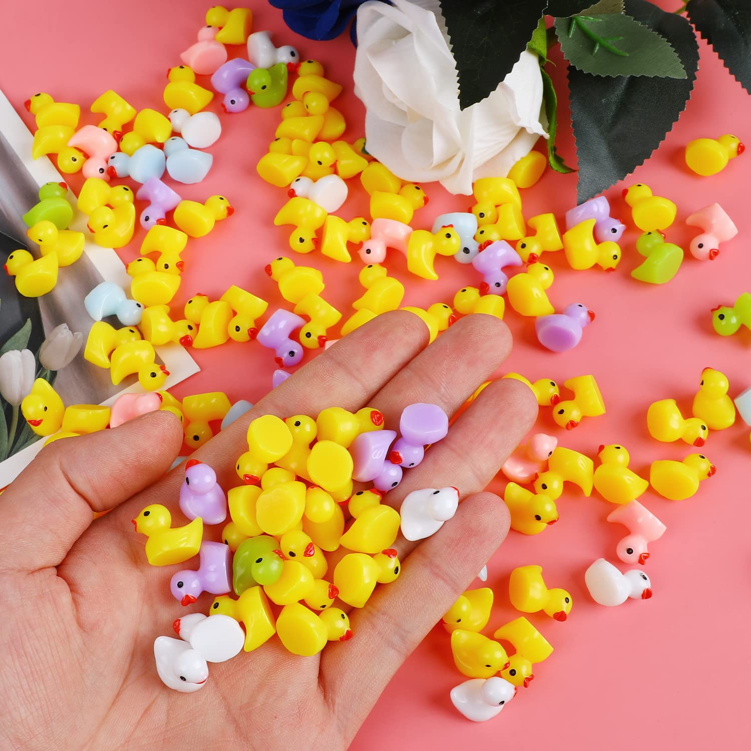 Foto 4 pulgar | Minifiguras En Miniatura De Pato De Resina Ccinee, 150 Unidades, Para Decoración - Venta Internacional.
