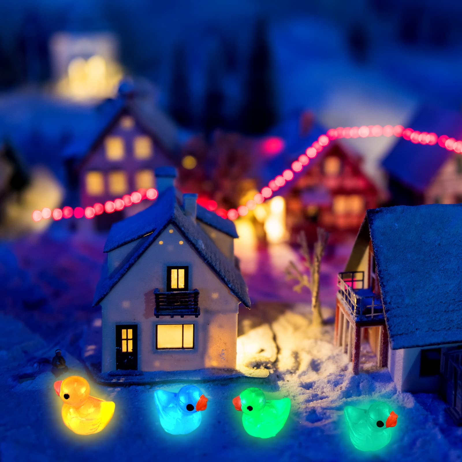 Foto 5 | Ornament Queekay Minipatos De Resina Luminosos Para Decoración - Venta Internacional.