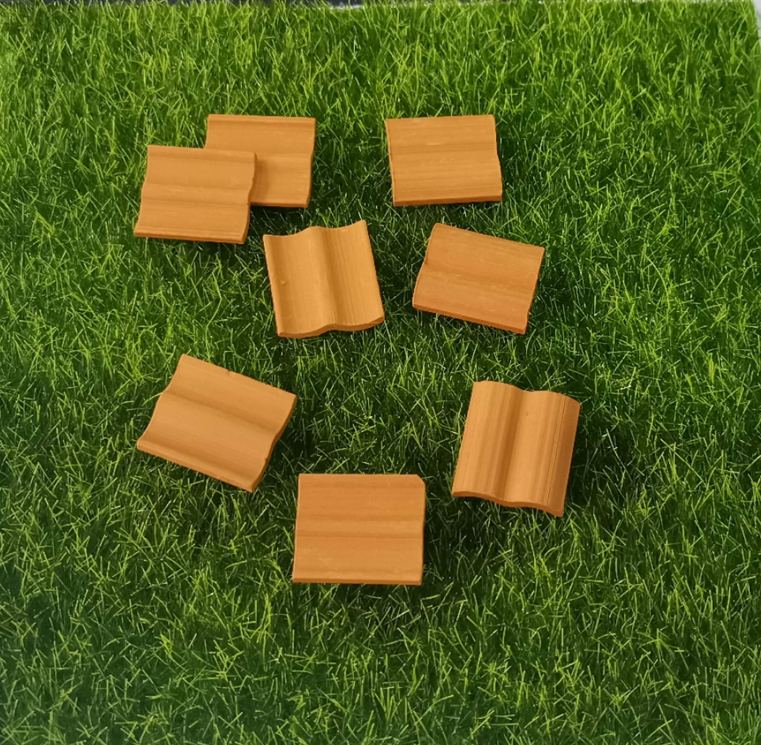 Foto 3 pulgar | Juego De Maquetas De Tejas En Miniatura, 60 Piezas, Diseño De Hiawbon Rojo - Venta Internacional.