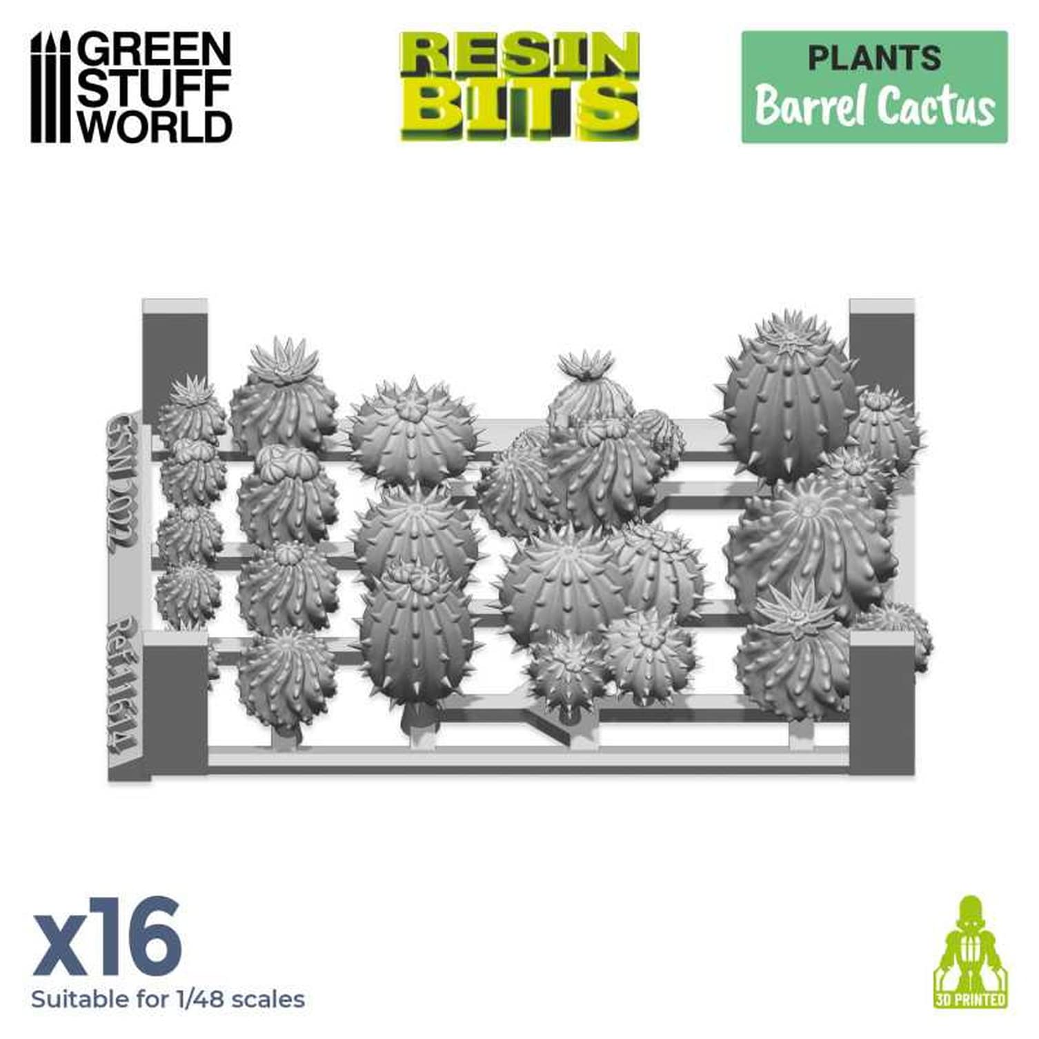 Foto 4 pulgar | Cactus De Resina Para Maquetas Y Miniaturas Green Stuff World 1:4 - Venta Internacional.