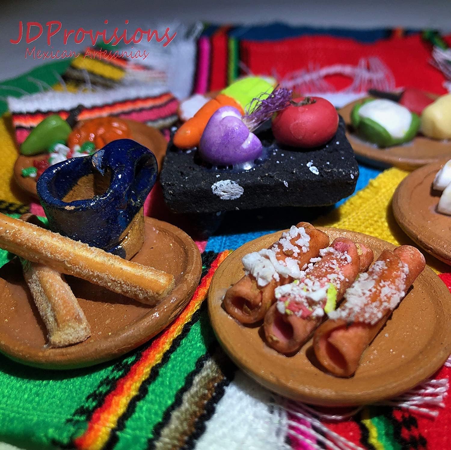 Foto 4 | Decoraciones De Comida Simuladas De Arcilla Para Fiestas Mexicanas En Miniatura - Venta Internacional.