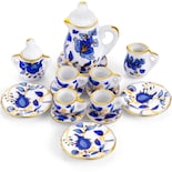Juego De Tazas De Té De Porcelana En Miniatura Sumind, 15 Piezas, Retro Flowe - Venta Internacional.