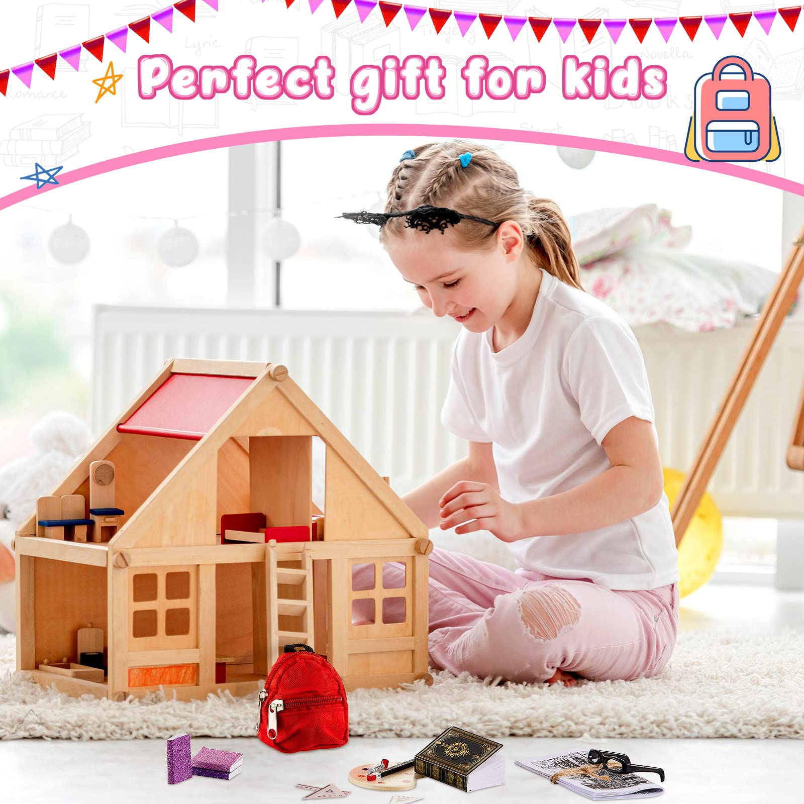 Foto 7 pulgar | Minijuego De Útiles Escolares Zhanmai, 17 Unidades, Para Muñecas Con Comida - Venta Internacional.