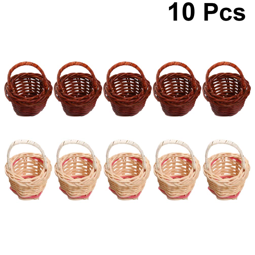Foto 7 pulgar | Juego De 10 Cestas De Sauce En Miniatura Para Casa De Muñecas, Jardín De Hadas - Venta Internacional.