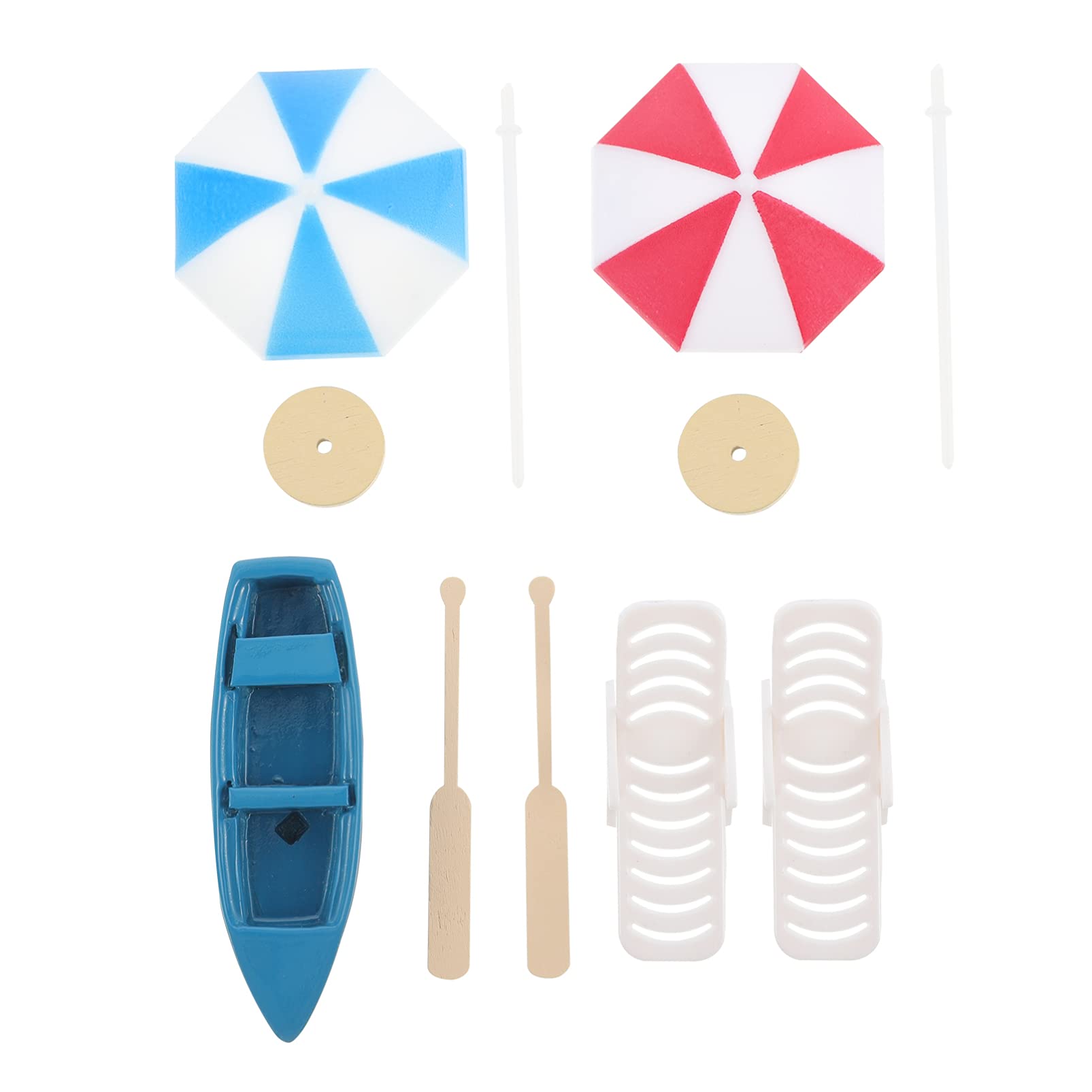 Foto 2 pulgar | Set De Adornos En Miniatura Para Silla De Playa, Sombrilla Y Barco - Venta Internacional.