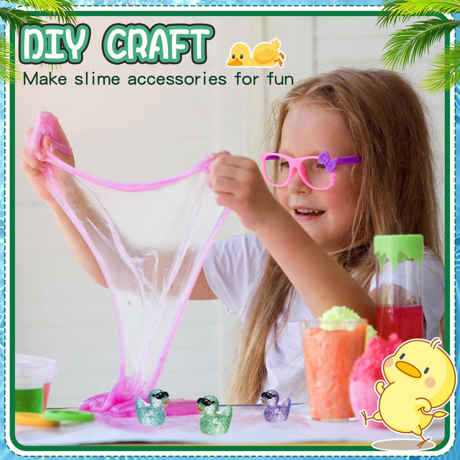 Foto 6 pulgar | Minipatos De Resina Felices Que Brillan En La Oscuridad Con Gafas De Sol (1) - Venta Internacional.