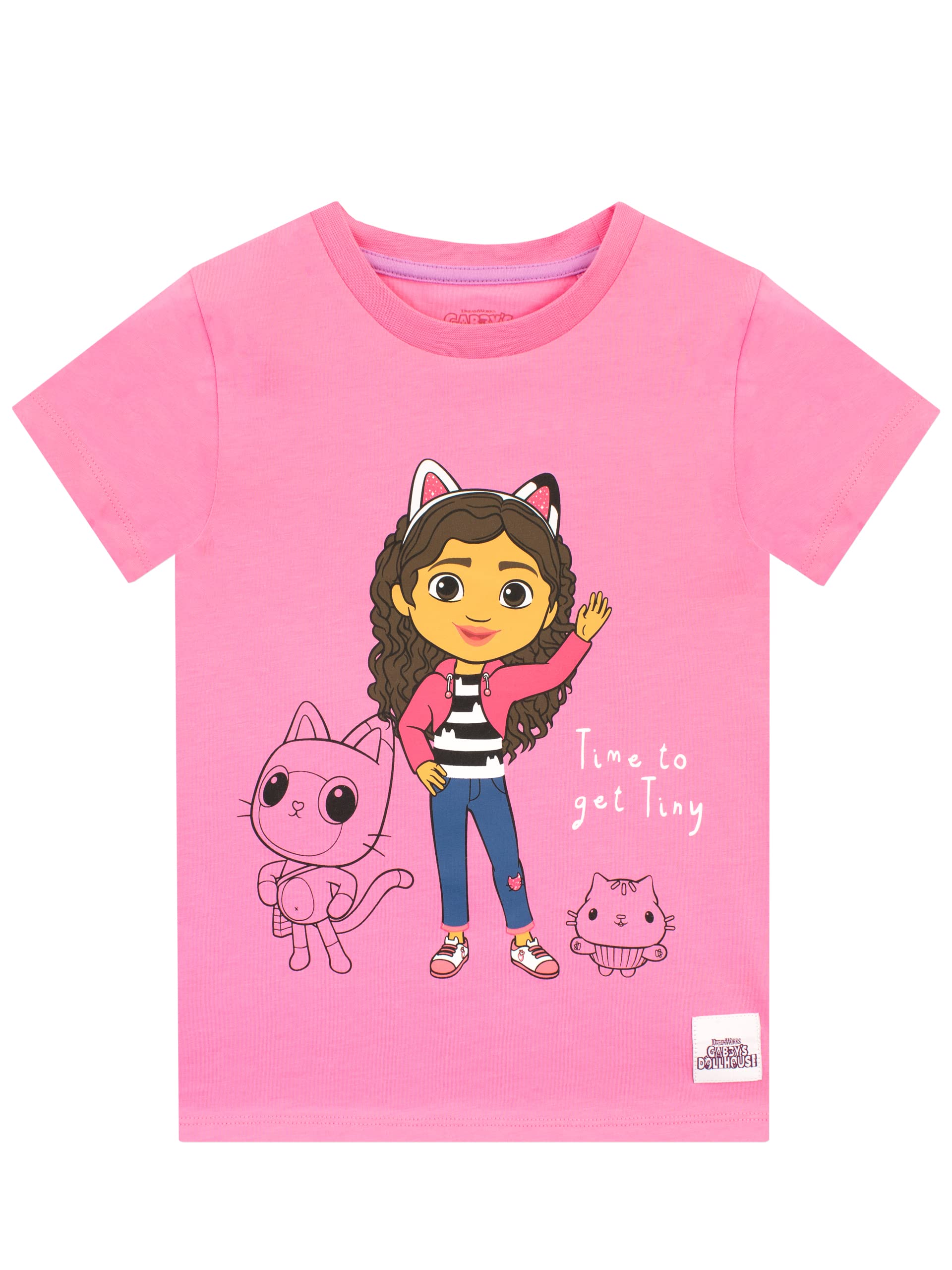 Foto 1 | Camiseta Dreamworks Gabby's Dollhouse Para Niñas, Color Rosa, Talla 8 - Venta Internacional.