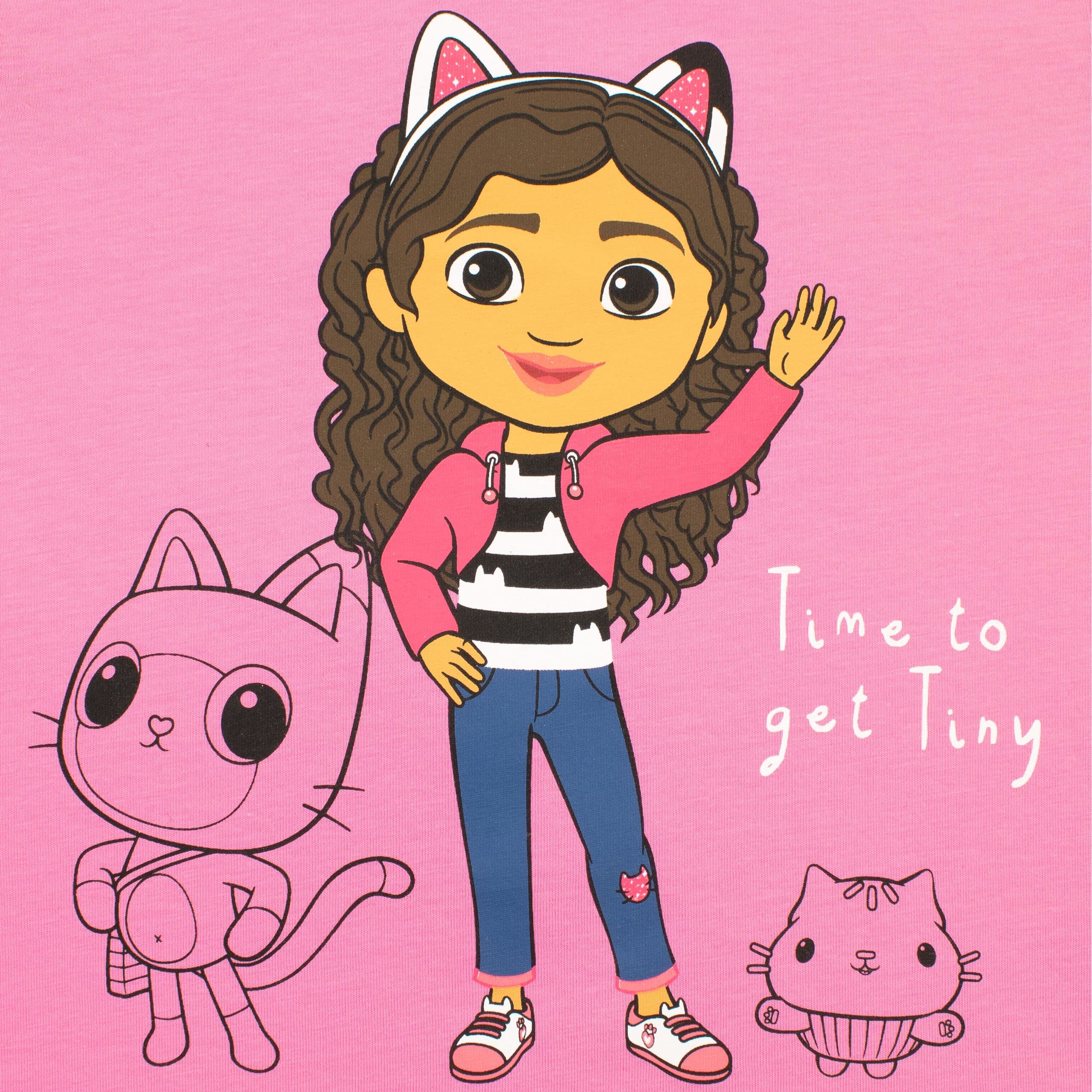Foto 2 | Camiseta Dreamworks Gabby's Dollhouse Para Niñas, Color Rosa, Talla 8 - Venta Internacional.