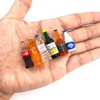 Foto 2 | Botellas De Comida Y Bebida En Miniatura Para 1/12 Doll Hou - Venta Internacional.