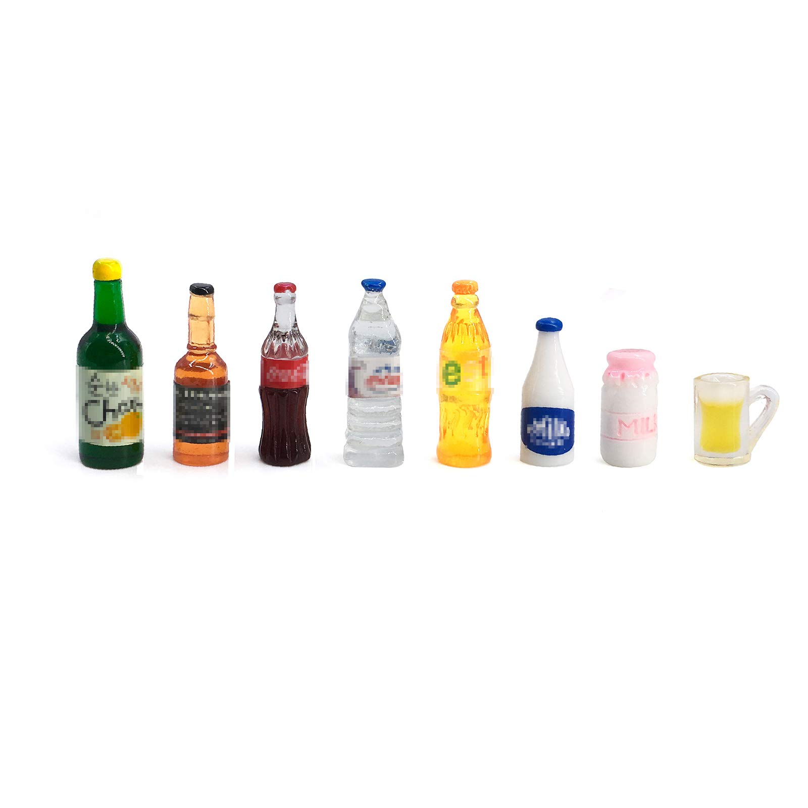 Foto 6 pulgar | Botellas De Comida Y Bebida En Miniatura Para 1/12 Doll Hou - Venta Internacional.