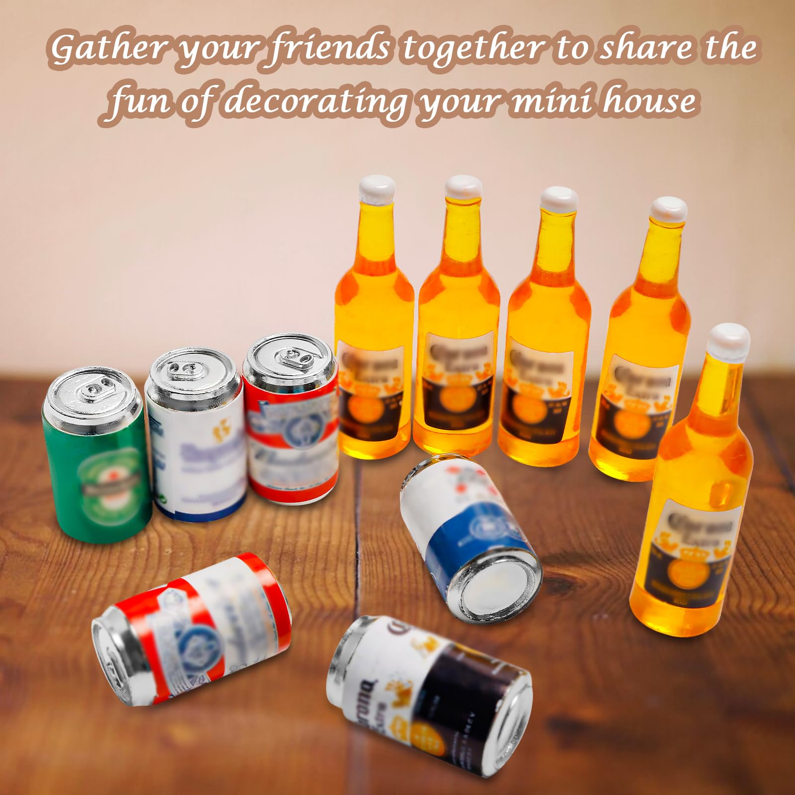 Foto 4 pulgar | Botellas Y Latas De Cerveza En Miniatura Para Decoración De Jardines De Hadas - Venta Internacional.