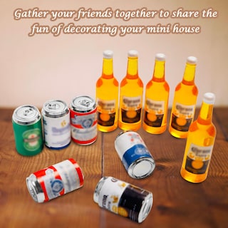 Foto 3 | Botellas Y Latas De Cerveza En Miniatura Para Decoración De Jardines De Hadas - Venta Internacional.