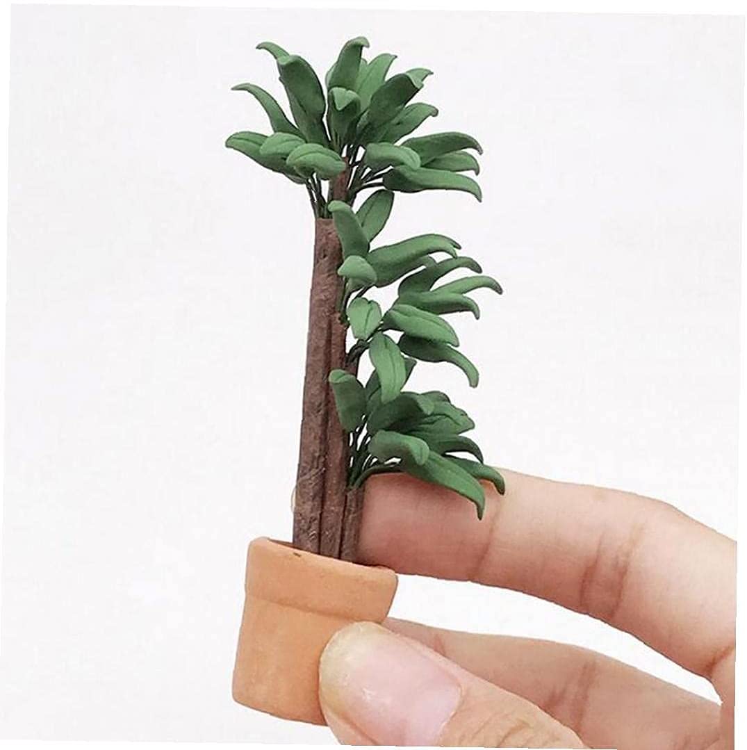 Foto 5 pulgar | Bonsái Con Forma De Flor De Casa De Muñecas, Planta Verde En Miniatura, Escala 1:12 - Venta Internacional.