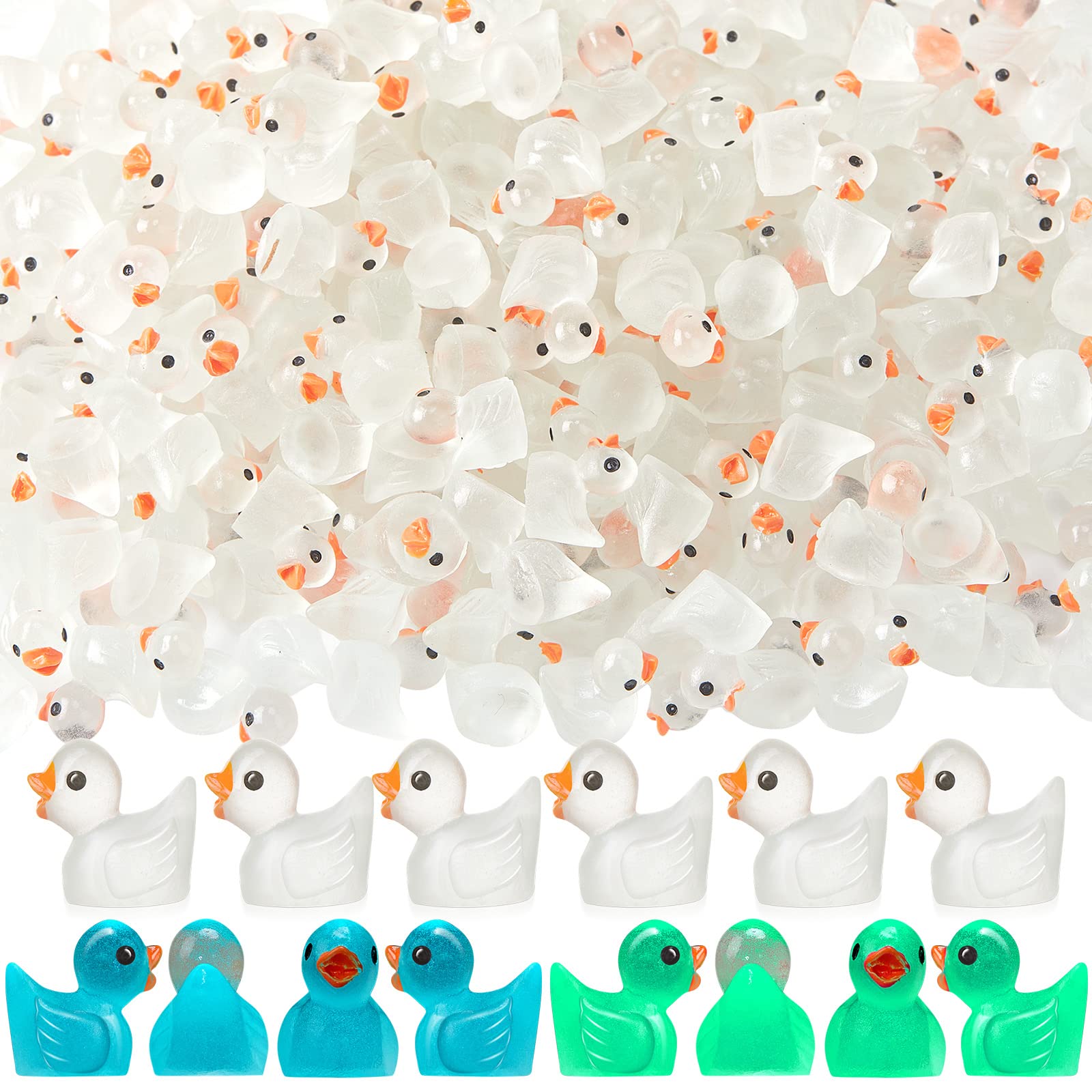 Foto 2 pulgar | Figuras En Miniatura De Pequeños Patos De Resina Luminous Tiny Ducks - Venta Internacional.