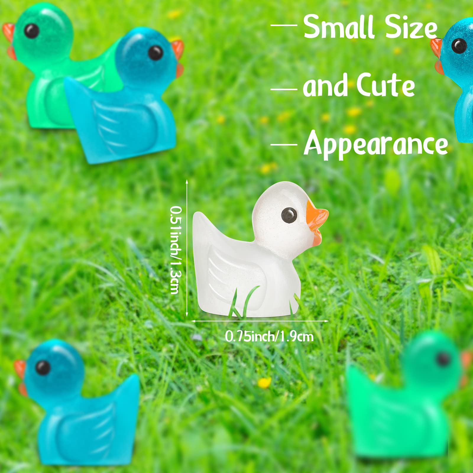 Foto 3 pulgar | Figuras En Miniatura De Pequeños Patos De Resina Luminous Tiny Ducks - Venta Internacional.