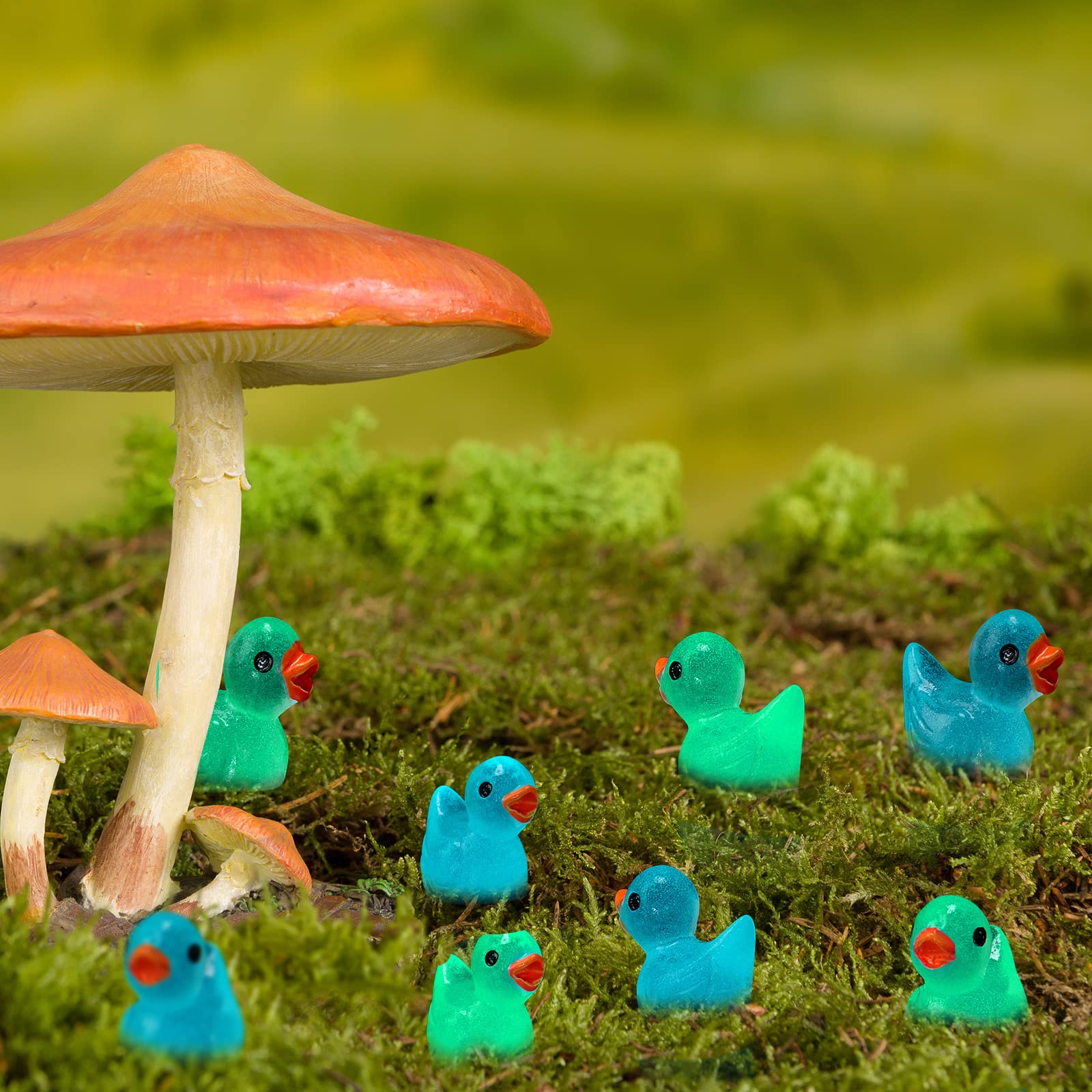 Foto 5 pulgar | Figuras En Miniatura De Pequeños Patos De Resina Luminous Tiny Ducks - Venta Internacional.