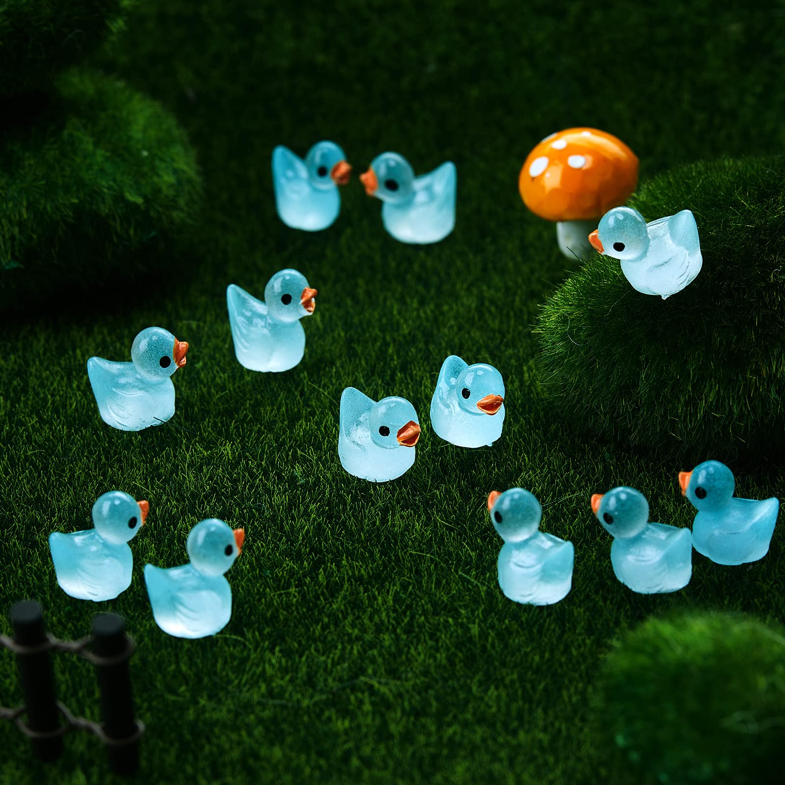 Foto 7 pulgar | Figuras En Miniatura De Pequeños Patos De Resina Luminous Tiny Ducks - Venta Internacional.