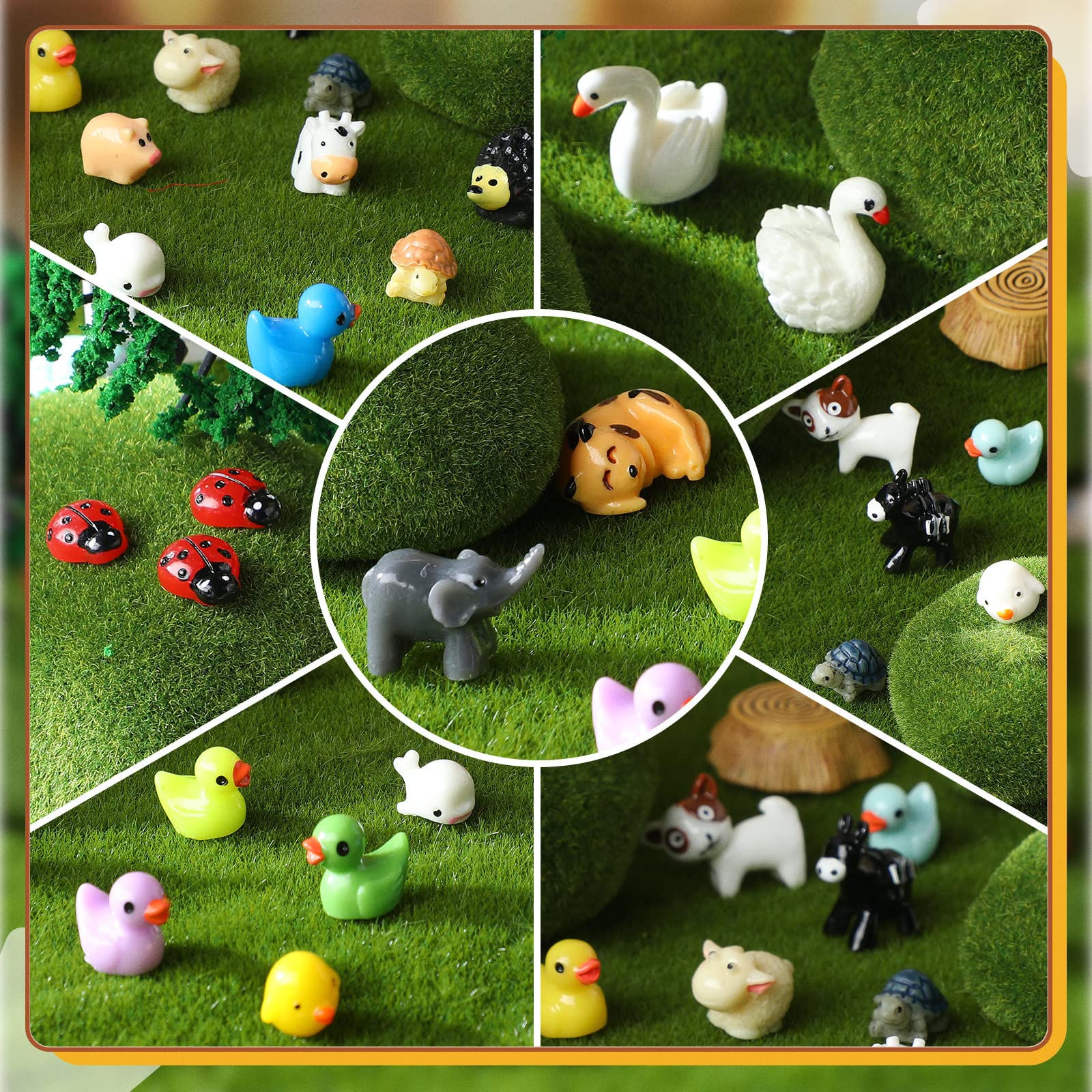 Foto 6 | Set De 200 Minifiguras De Pato Con Forma De Animal De Resina - Venta Internacional.