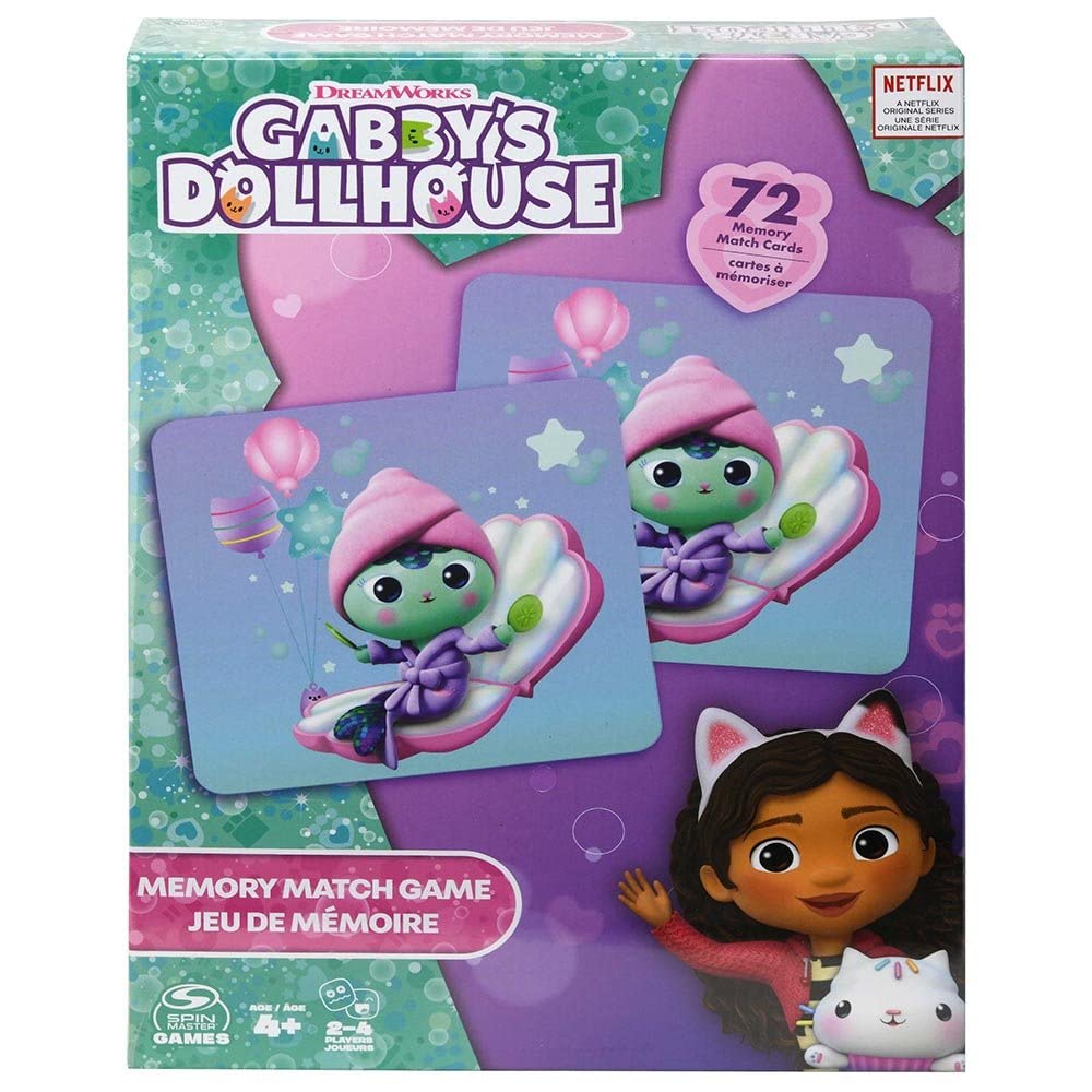 Foto 3 pulgar | Paquete De Juego Memory Match Gabby's Dollhouse De 72 Piezas Con Pegatinas - Venta Internacional.
