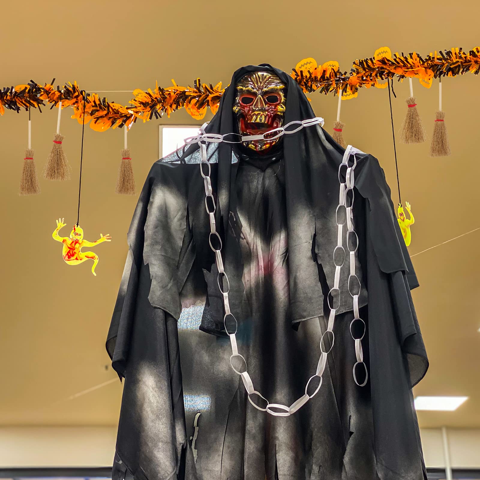 Foto 6 | Escobas De Paja En Miniatura Para Decoración De Halloween, 50 Unidades - Venta Internacional.