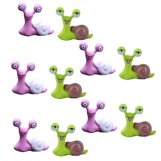 Foto 1 | Figura De Caracol En Miniatura Bronagrand Para Decoración De Jardín, 10 Unidades, Resina - Venta Internacional.