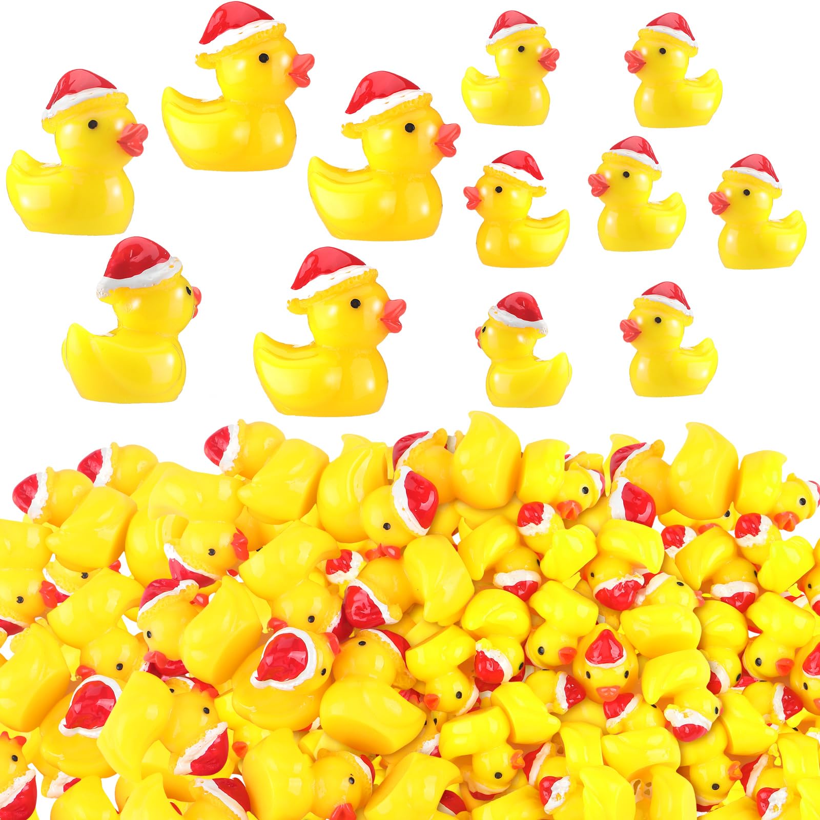 Foto 2 pulgar | Christmas Charms Ducks Marsui Con Gorro Navideño De Resina, 100 Unidades - Venta Internacional.