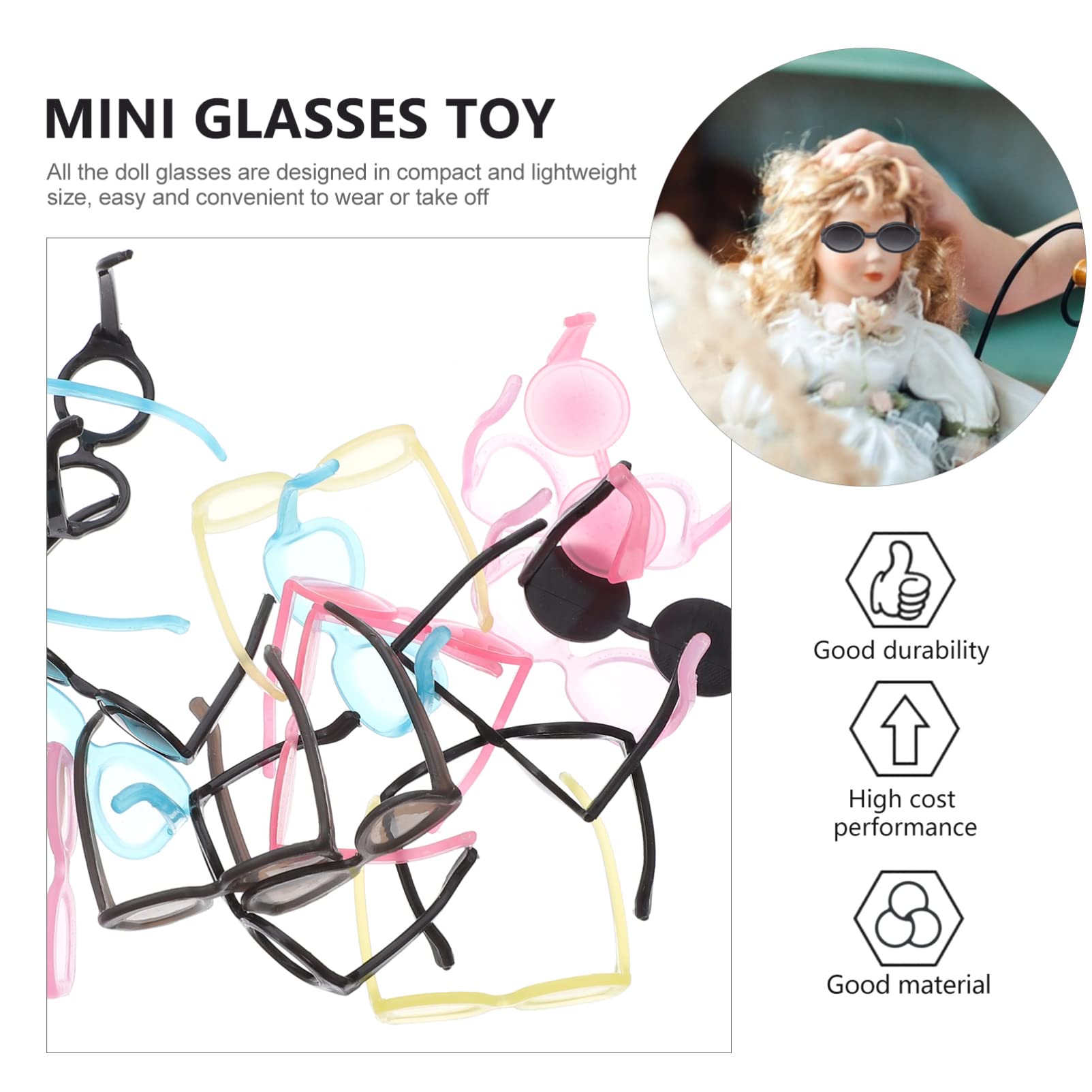 Foto 5 pulgar | Gafas Para Muñecas Toyandona, Gafas En Miniatura Para Muñecas, 40 Unidades - Venta Internacional.