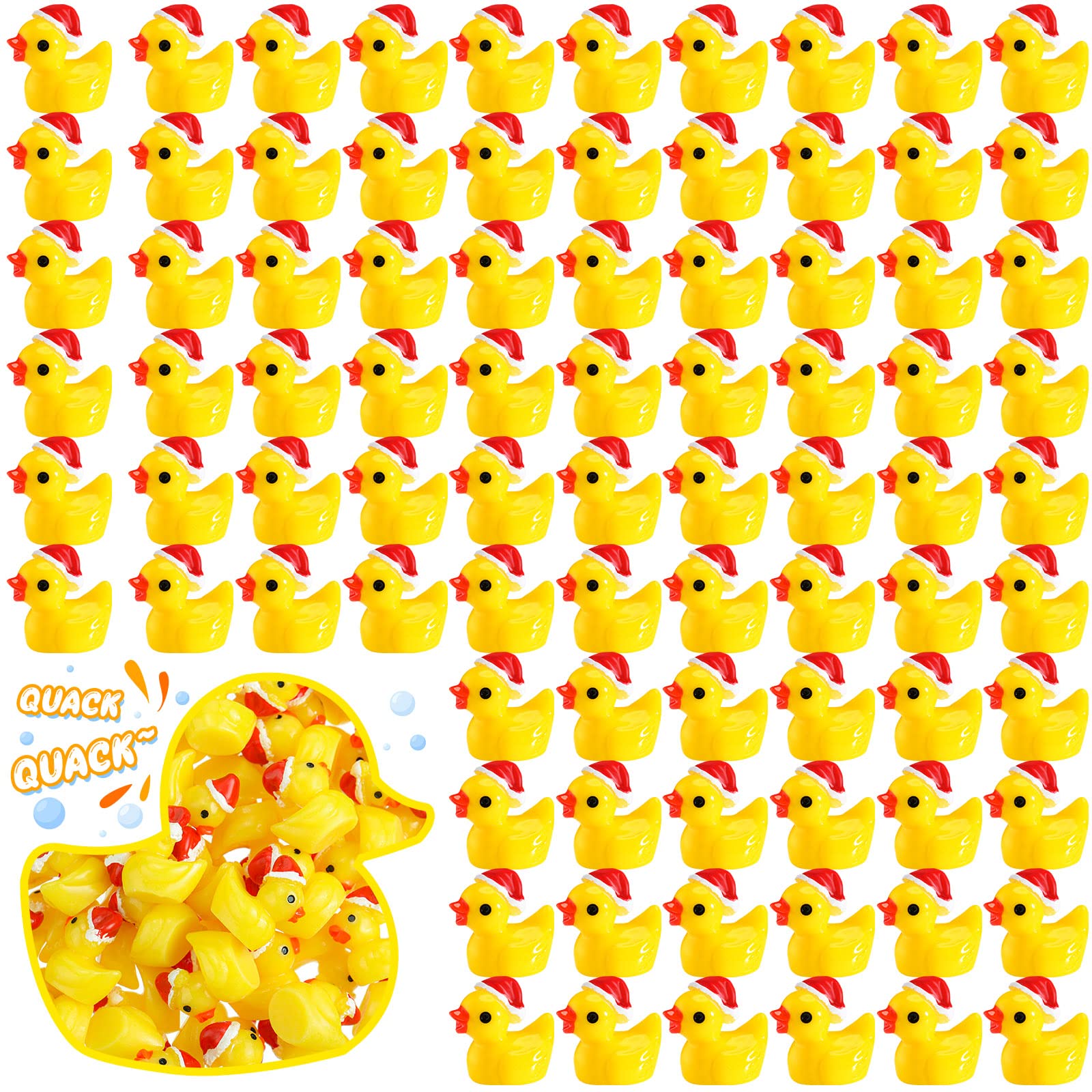 Mini Patos Navideños De Resina Hydren, 250 Unidades, Para Decoración - Venta Internacional.