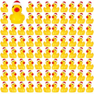 Foto 1 | Mini Patos Navideños De Resina Con Sombrero Para Decoración De Limo, 150 Unidades - Venta Internacional.