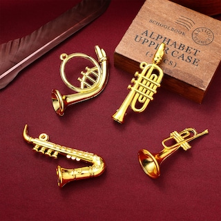 Foto 6 | Instrumento Musical En Miniatura, Balacoo, Trompeta, Saxofón, 4 Piezas - Venta Internacional.