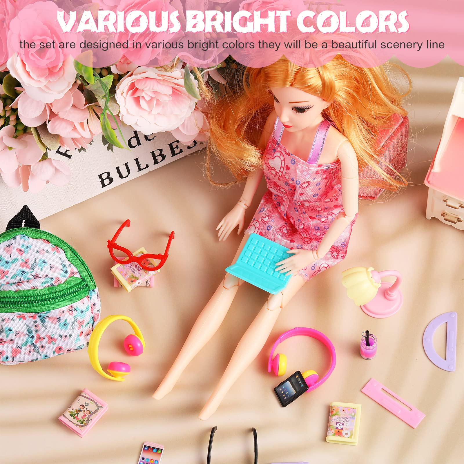 Foto 6 | Minitablet Portátil Dollhouse Accessories Charniol, 29 Unidades - Venta Internacional.