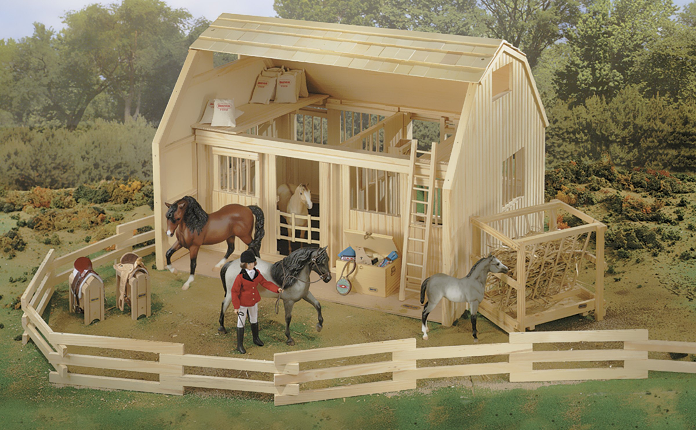 Foto 3 | Accesorio Para Esgrima, Juguete Breyer Traditional Wood Corral - Venta Internacional.