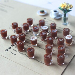 Foto 2 | Tazas de Café Miniatura Adorno para Casa de Muñecas Escala 1/6 1/12 2 Unidades - Venta Internacional