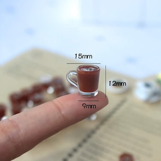 Foto 5 | Tazas de Café Miniatura Adorno para Casa de Muñecas Escala 1/6 1/12 2 Unidades - Venta Internacional