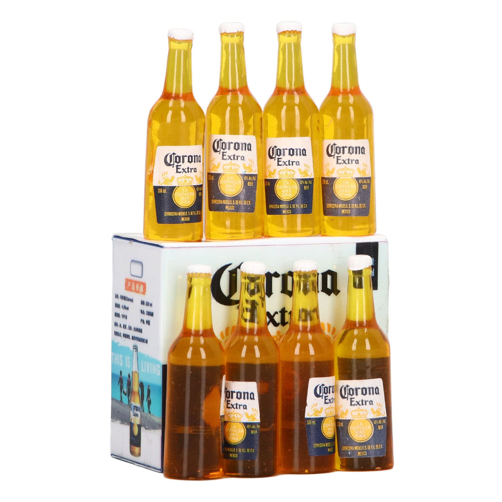 Foto 2 pulgar | Botellas De Cerveza En Miniatura De Dollhouse Yoidesu, Escala 1:12 (8 Unidades) - Venta Internacional.
