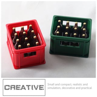 Foto 5 | Caja De Botellas De Cerveza En Miniatura Dollhouse Beer Storage Toyandona - Venta Internacional.