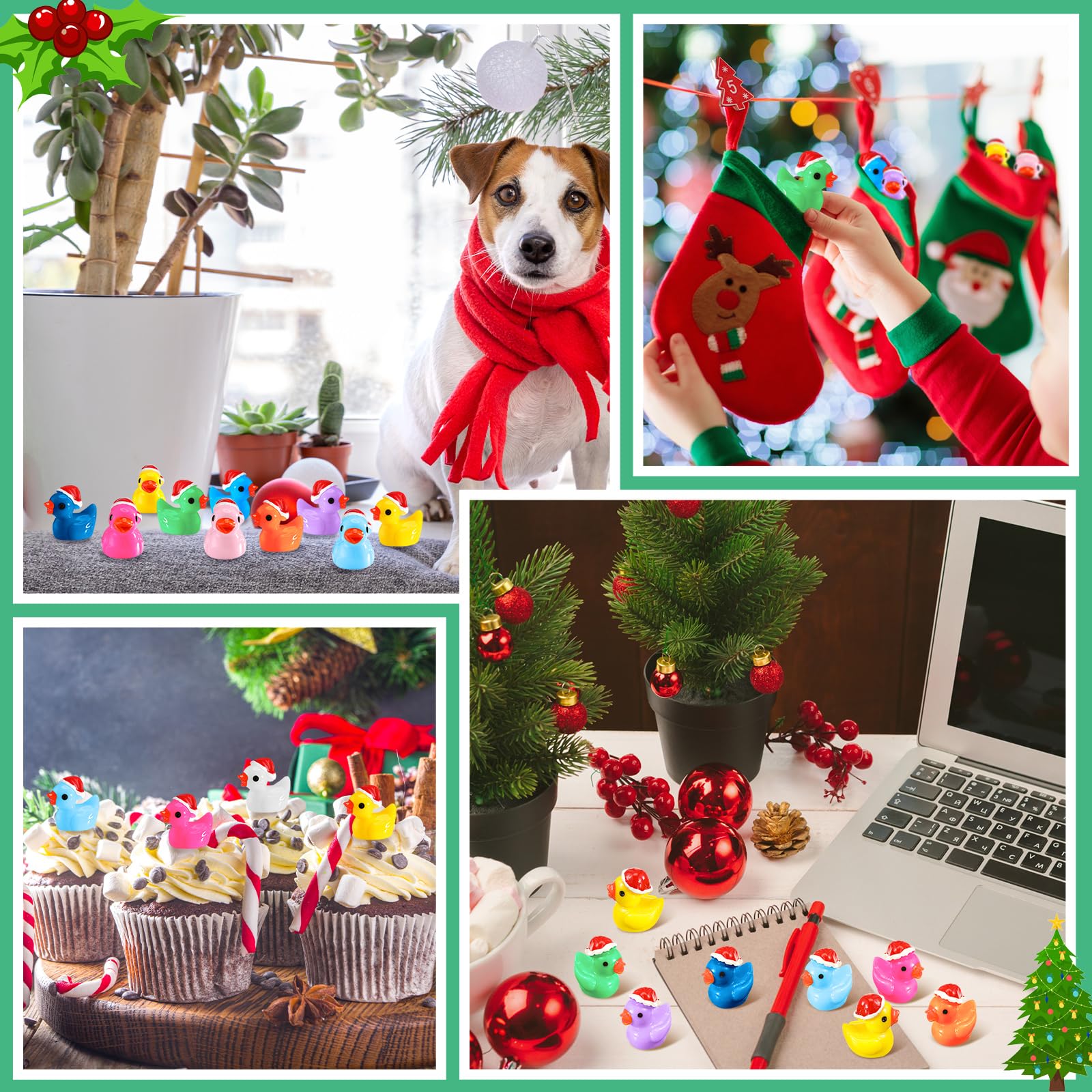 Foto 5 | Minipatos De Resina Para Navidad, 200 Unidades, Para Manualidades Y Navidad - Venta Internacional.