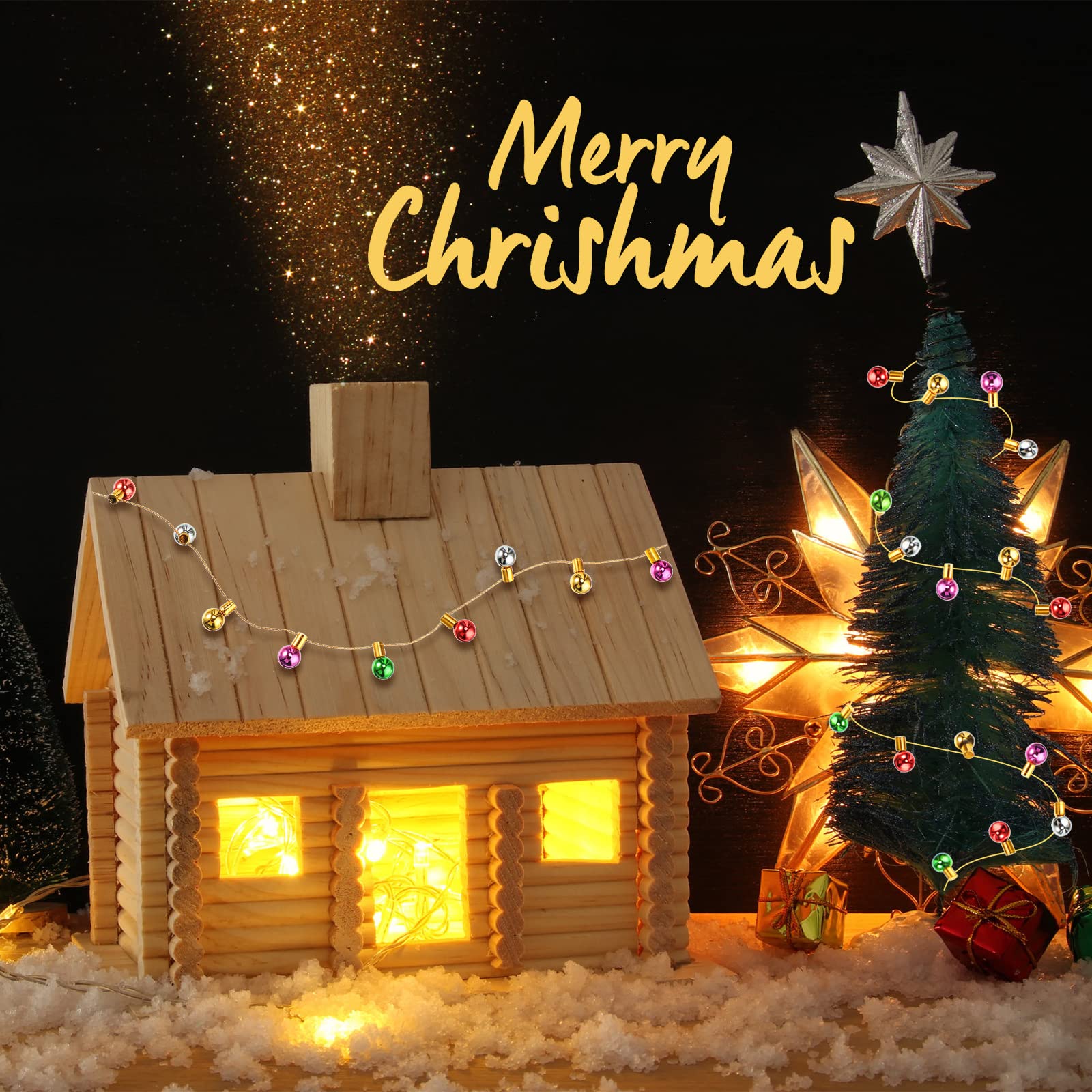 Foto 6 | Guirnalda De Luces En Miniatura Tuanse De 15 M Para Navidad En Casa De Muñecas - Venta Internacional.
