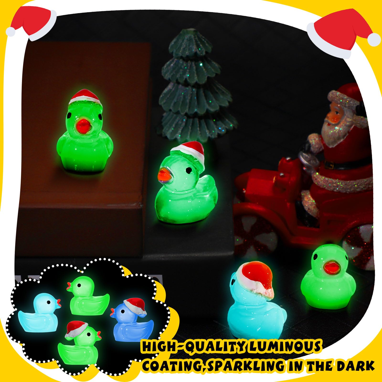 Foto 4 | Minipatos De Resina Jenaai Luminous Que Brillan En La Oscuridad, 96 Unidades - Venta Internacional.